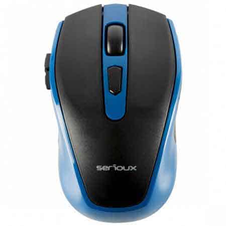 MOUSE-SERIOUX-WIRELESS-BLUE-OPTIC-USB